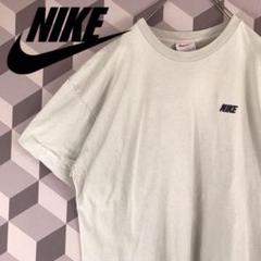 【90s】銀タグ Lサイズ 刺繍ロゴ ナイキ Tシャツ シングルステッチ 若草色