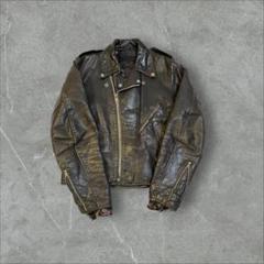 60s leather jacket vintage doubleridersのサムネイル