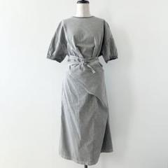 コズミックワンダー☆リネンウール フレアスリーブワンピース