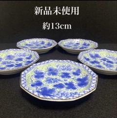 61535T】龍峰窯 大皿5枚揃 祥瑞玉渕22大皿揃 三洋陶器 染付 未