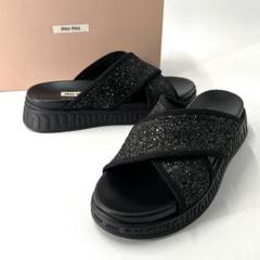 【クッキー】miumiu サンダル♡サイズ39 2025年最新】miumiu サンダル 39の人気アイテム - メルカリ