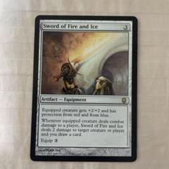 Foil】《火と氷の剣/Sword of Fire and Ice》※部分光沢[MPS] 茶R
