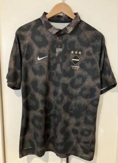 【美品】セットアップ　Nike× F.C.R.B M 黒 レオパード柄 ナイキFCRB セットアップレオパード柄