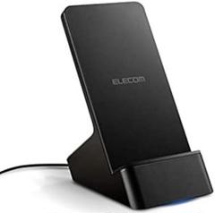 エレコム ワイヤレス充電器 Qi対応 ブラック W-QS06BK