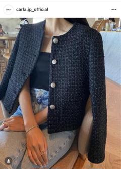 carla  ツイードジャケットBlack   2 m34146849494_1.jpg?1712128176