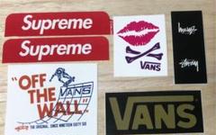 VANS & STUSSY & supreme ステッカー セット