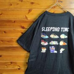クレヨンしんちゃん　キャラクター　半袖Tシャツ　黒　XL　刺繍　デザインプリント