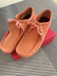 Clarks クラークスWALLABEE ワラビー サーモンピンク26.5cm