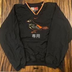 超希少?/NIKE×オリオールズプルオーバー/旧鳩デザイン/オレンジ