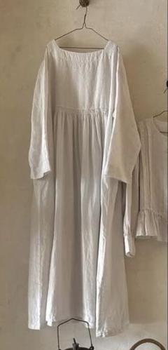 2024 ネストローブ nest robe リネンドットジャガードワンピ