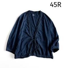 【新品タグ付き】45R ニット カーディガン 藍染め フリンジ 定価5万 フリンジニットカーディガン｜WOMEN｜250GAG70-445I｜AZUL BY