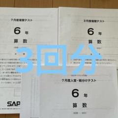 2024年最新版 六年生⭐︎算数平常/weeklysapix/SS特訓 優秀層〜苦手層まで役立つ】6年5月マンスリー確認テスト算数解説