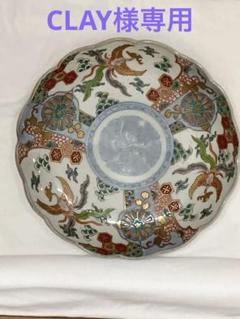 希少　伊万里　なます皿　陶器　明治時代　直径21.5cm 鳳凰 希少伊万里なます皿陶器明治時代直径21.5cm 鳳凰