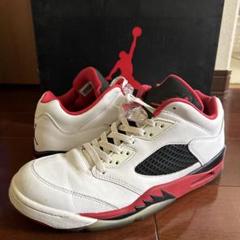箱付 AIR JORDAN 5 Low 白赤黒 FIRE 29cm NIKE 箱付 AIR JORDAN 5 Low 白赤黒 FIRE 29cm NIKE - メルカリ