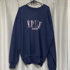 ÉPINE PARIS エピヌ　ネイビー トレーナー ÉPINE PARIS embroidery sweat navy×white | épine