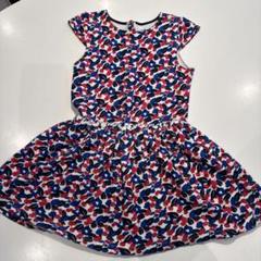 PETIT BATEAU 花柄 半袖ワンピース 140cm