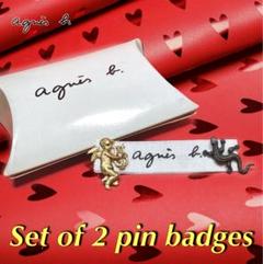 agnes b. ピンバッジ（1990年代）2個セット agnes b. ピンバッジ（1990年代）2個セットΩ