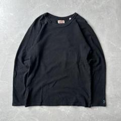 最終価格 新品未使用 ハリウッドランチマーケット ロンT Lサイズ 黒 ハリラン オーガニックコットン ハートインHRM ロングスリーブTシャツ