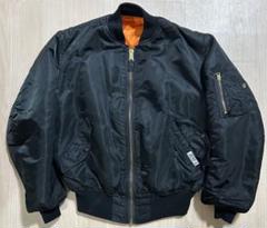 90s 初期 GOODENOUGH SCR ALPHA MA-1 黒 × 黒 L 90s 初期 GOODENOUGH SCR ALPHA MA-1 黒 × 黒 L - メルカリ