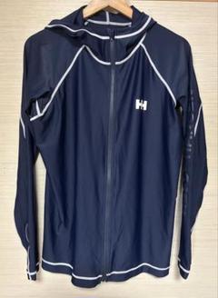HELLY HANSEN ヘリーハンセンフード付きラッシュガード M ネイビー