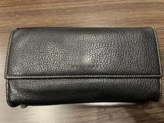 ブルガリ　黒 レザー 長財布