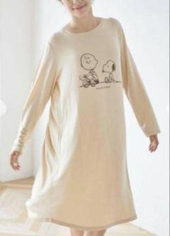 【タグ付き♡】ジェラートピケ　スヌーピー ワンピース PEANUTS】SNOOPY×BEAR ジャガードワンピース(ワンピース