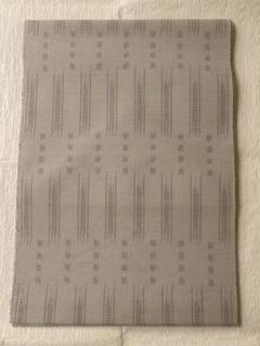 [逸品] 奥順結城紬　全通八寸名古屋　絣帯