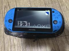青色 PS Vita 本体 ケース付き