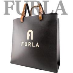✨美品✨ FURLA フルラ　ヴァーシティ　トートバッグ　ラージ　レザー