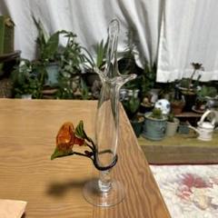 美品 沖縄 琉球ガラス フラワーベース レトロ - メルカリ