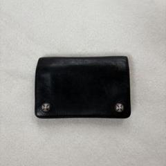 CHROME HEARTS 2Zip クロスボタン　レザー　二つ折り財布