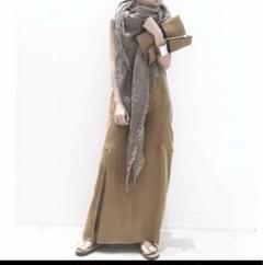 未使用、MAISON DE VACANCE Stoleグレー MAISON DE VACANCESLinen Stole ！美品！
