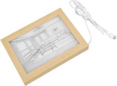 LEDイルミネーションペインティングライトフォトフレーム、モダン