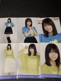 乃木坂46 冨里奈央　全国ツアーTシャツ メッシュニット　生写真　6種コンプ　①