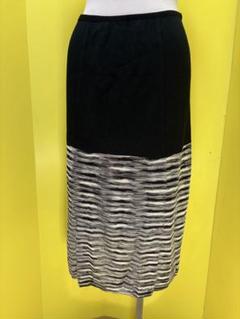 【美品】 MISSONI ウール ロング スカート Mサイズ スリット 風 総柄 美品】 MISSONI ウール ロング スカート Mサイズ スリット 風 総