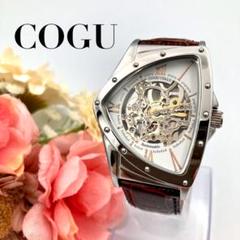 超美品 COGU コグ レディース クォーツ 腕時計 レザー 白 コジモ・グッチ コグ 腕時計 メンズ レディース COGU 時計 コグ腕時計 cogu時計