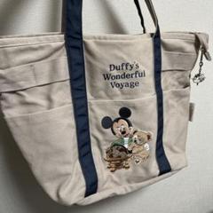 ダッフィー ワンダフルヴォヤッジ トートバッグ ミッキー バッグ ダッフィーとミッキーの航海の旅のシーンをデザイン！東京