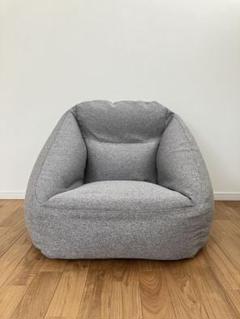 無印 エアソファ グレー 持ち手付き MUJI (無印良品) - 無印良品 空気でできたソファ グレー 空気