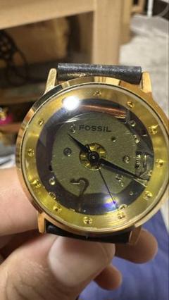 FOSSIL JR-7612 ゴールド ブラック