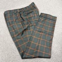 【新品未使用タグ付き】Paul Smithの極小ギンガムチェックパンツ ギンガムチェックパンツメンズ(ノータック・両脇ゴム)[住商
