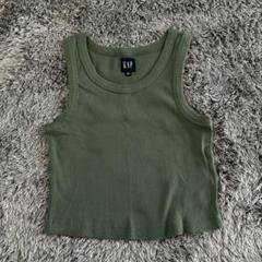 GAP タンクトップ カーキ ショート丈　Sサイズ