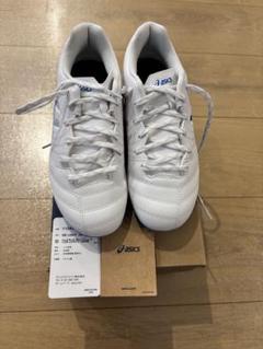 【新品】asics サッカーシューズ ホワイト　スパイク　21cm