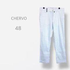 【CHERVO】　美品　ゴルフウェア　ストレッチ　ストライプ　ストレートパンツ