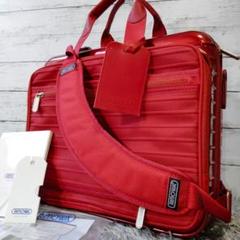 【美品】リモワ サルサデラックス ハイブリッド 2wayビジネスバッグ 赤色 美品】リモワ サルサデラックス ハイブリッド 2wayビジネス
