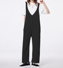 GU カットソー サロペットパンツ 黒 M
