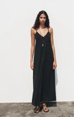 メル27900 ZARAワンピース ZARA 総レースワンピース ブラック 透け感 刺繍 ロング丈 サイズ