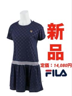 フィラ テニスウェア　ワンピース　FILA ゲームシャツ　テニス　ネイビー