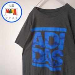 アディダス adidas Tシャツ ロゴ 迷彩 カモ スポーツ グレー