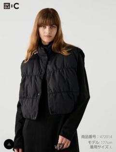新品未使用❣️ユニクロシー　ダウンクロップドベスト ベージュ L 2025年最新】UNIQLO c ダウンクロップドベストの人気アイテム