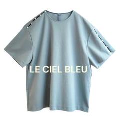 リエ【極美品】 LE CIEL BLEU ル シェル ブルー - LE CIEL BLEU | Shirred Top-Black-36の通販